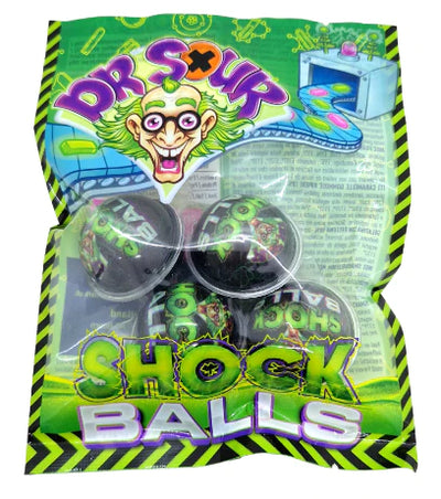 Dr Sour Shock Balls 4Pcs Bag 72g - Case of 24