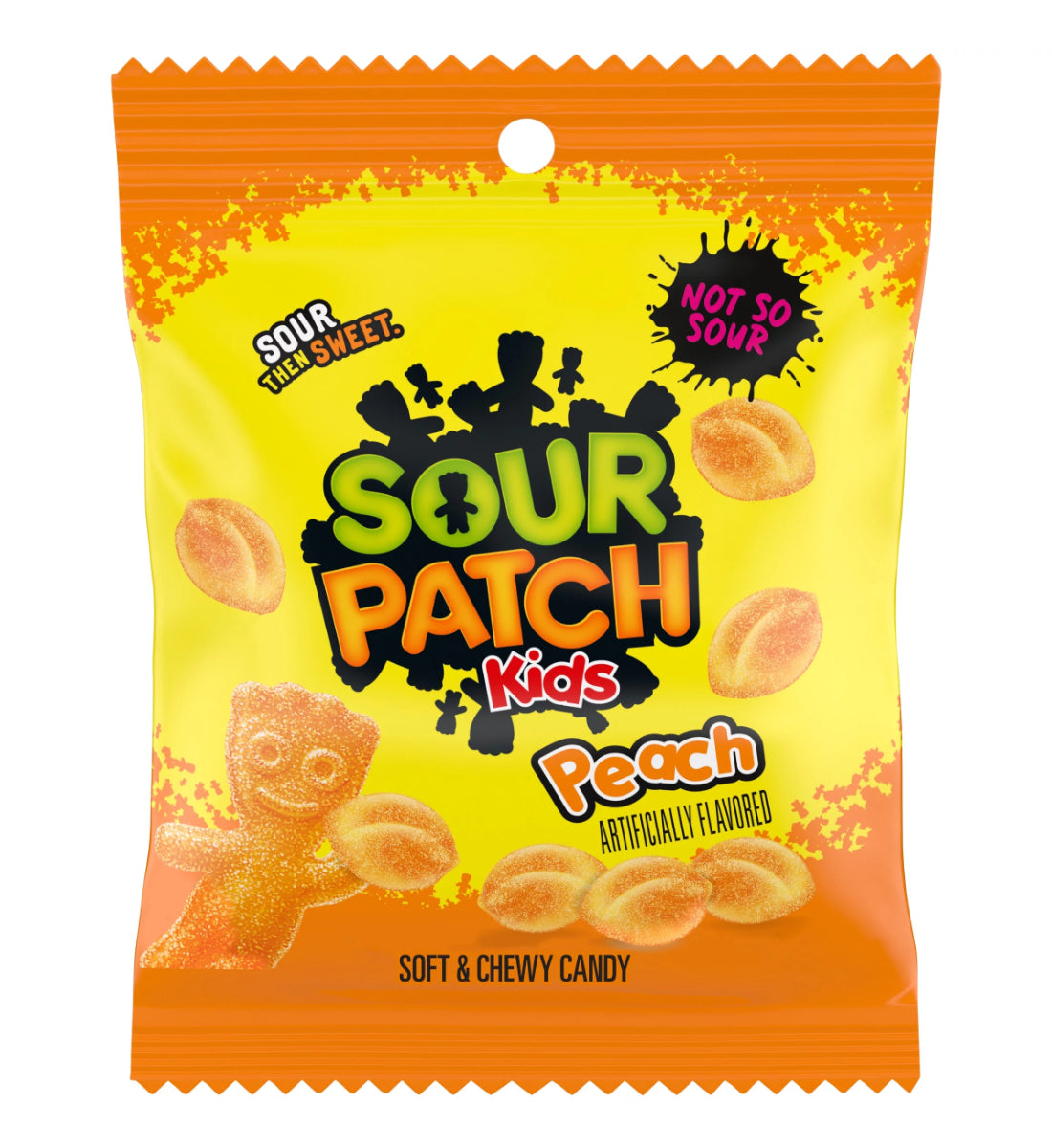 Sour Patch Kids Peach Peg 101g - Case Of 12