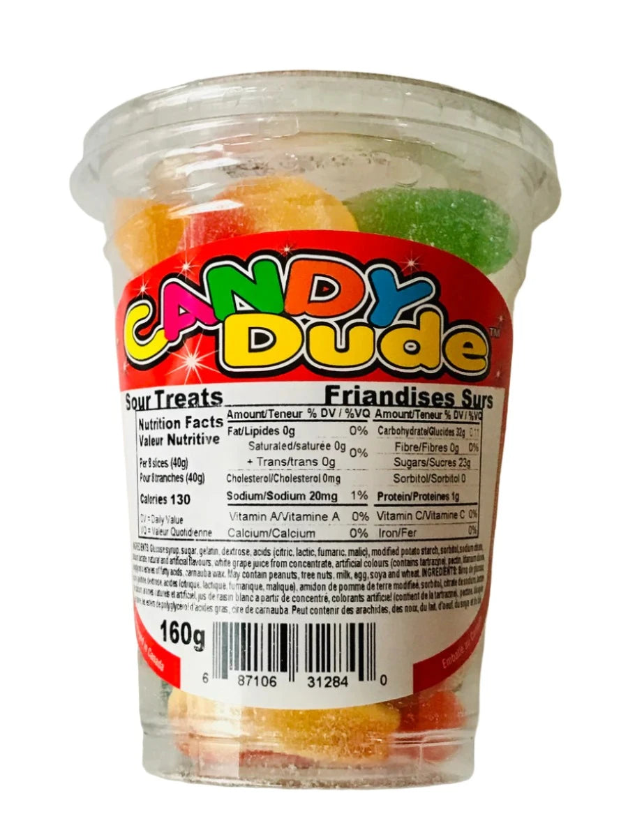 Candy Dude Sour Treats 160g (Case of 24)