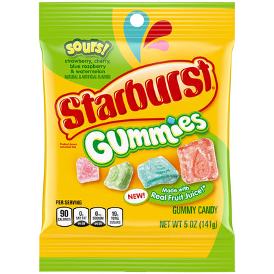 Starburst Gummies Sours 141g (Case of 12)