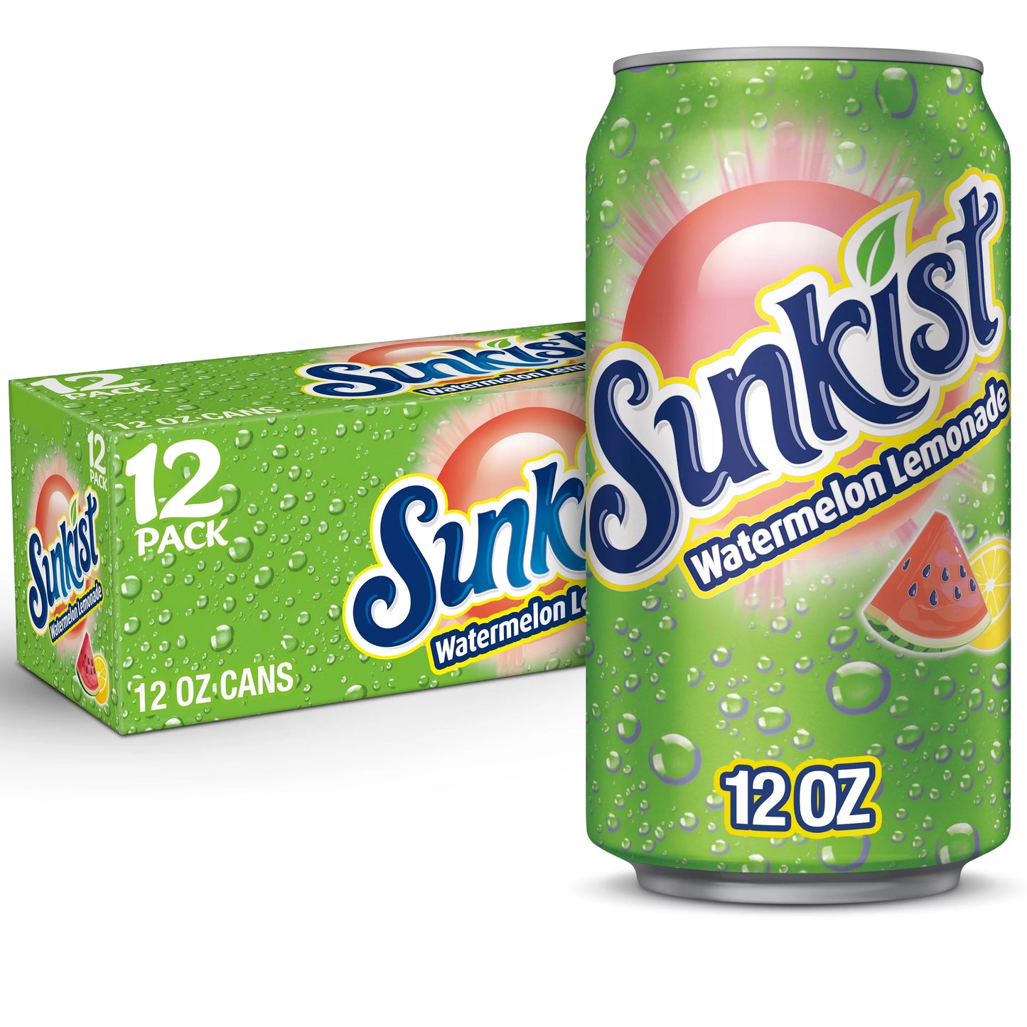 Sunkist Watermelon Lemonade Can 355ml - Case of 12