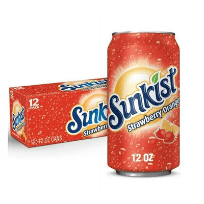 Sunkist Strawberry Orange Can - Case of 12