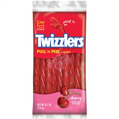 Twizzlers Pull 'N' Peel Cherry Licorice 172g (Case of 12)