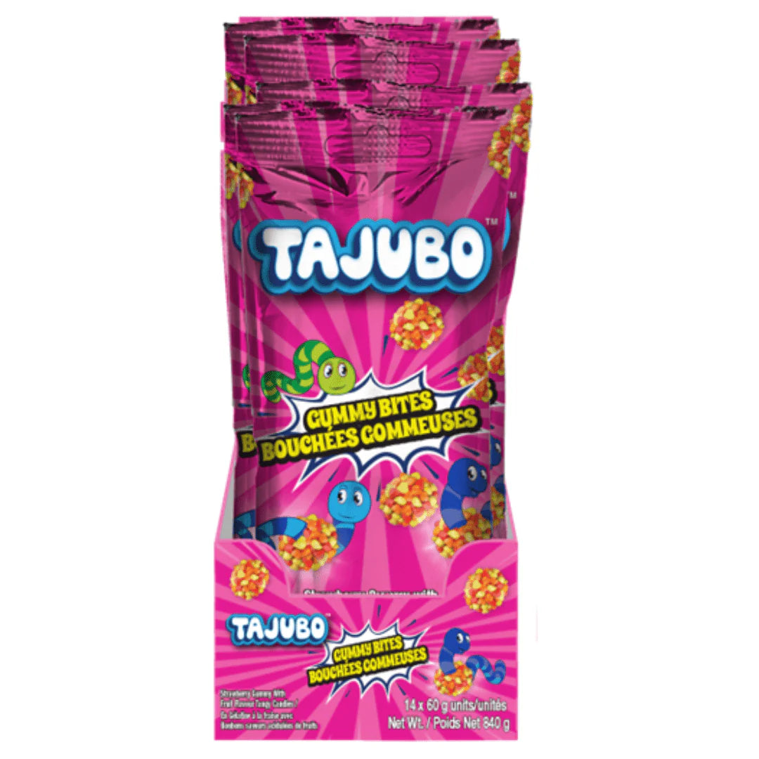 Tajubo Gummy Bites Strawberry - Case of 14