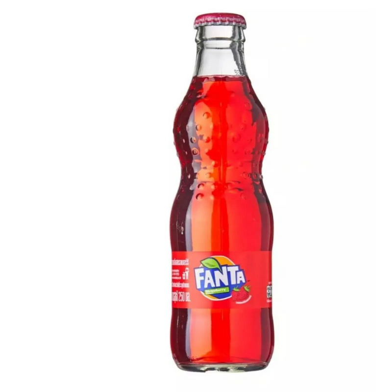 Fanta Strawberry Glass 250ml - Case of 12 (Thailand)