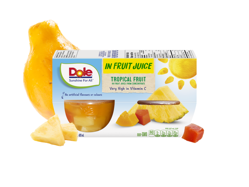 Dole Tropical Fruit in Juice 107ml x 4 (24 Pack)