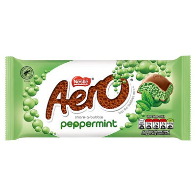 Aero Peppermint Sharing Bar 90g (UK) - Case of 15