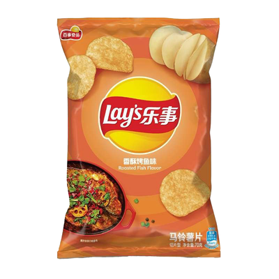 Lay's Roasted Fish 70g - China (Case of 22)