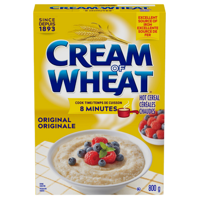 Cream of Wheat Original 8 Mins. Hot Cereal 800g - Case of 12