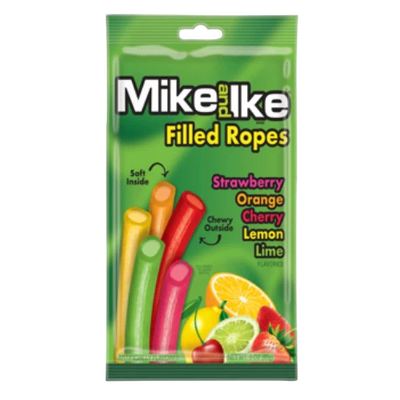 Mike & Ike Licorice Filled Ropes - 12ct