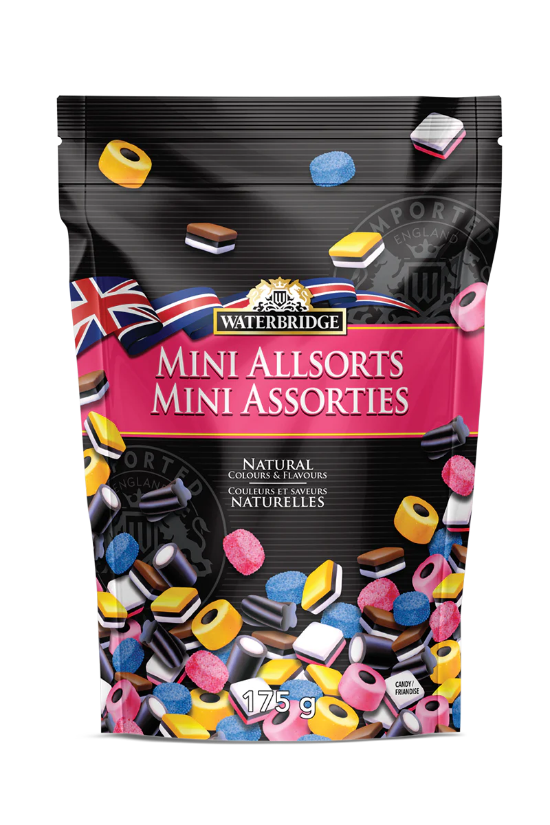 Waterbridge Mini Allsorts Candy 175g (Case of 15)