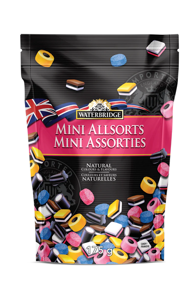 Waterbridge Mini Allsorts Candy 175g (Case of 15)