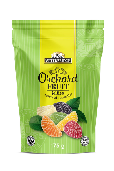 Waterbridge Orchard Fruit Jellies Candy 175g (Case of 15)