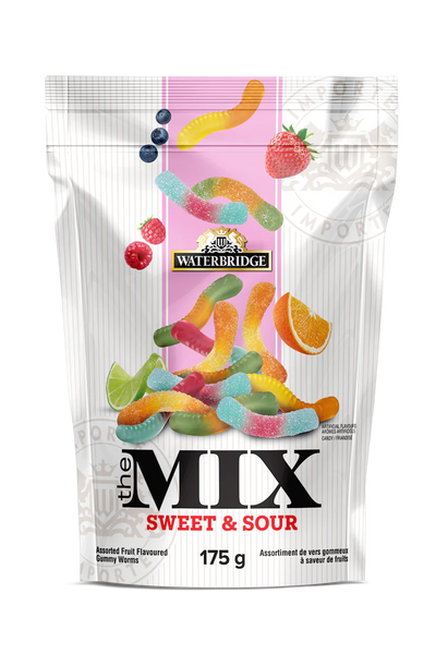 Waterbridge The Mix Sweet & Sour Worms 175g (Case of 15)