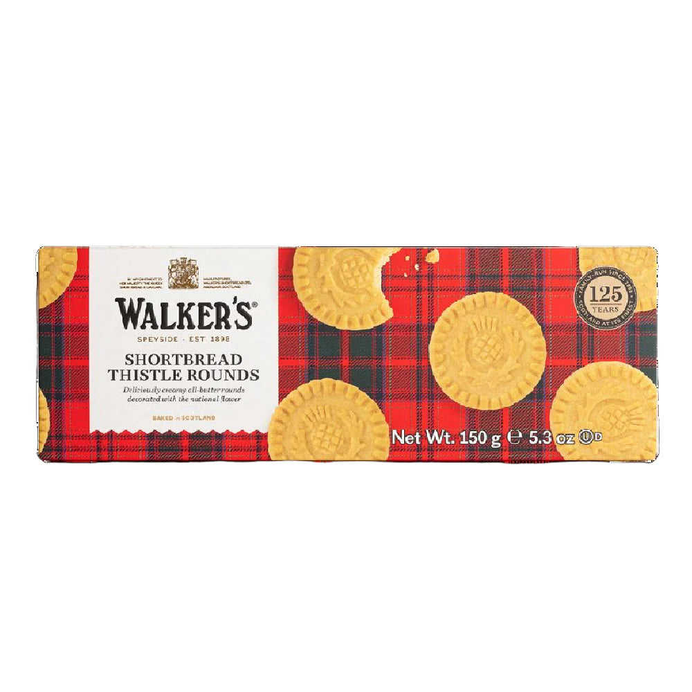 Walkers All Butter Shortbread Thistle Rounds - Case of 12