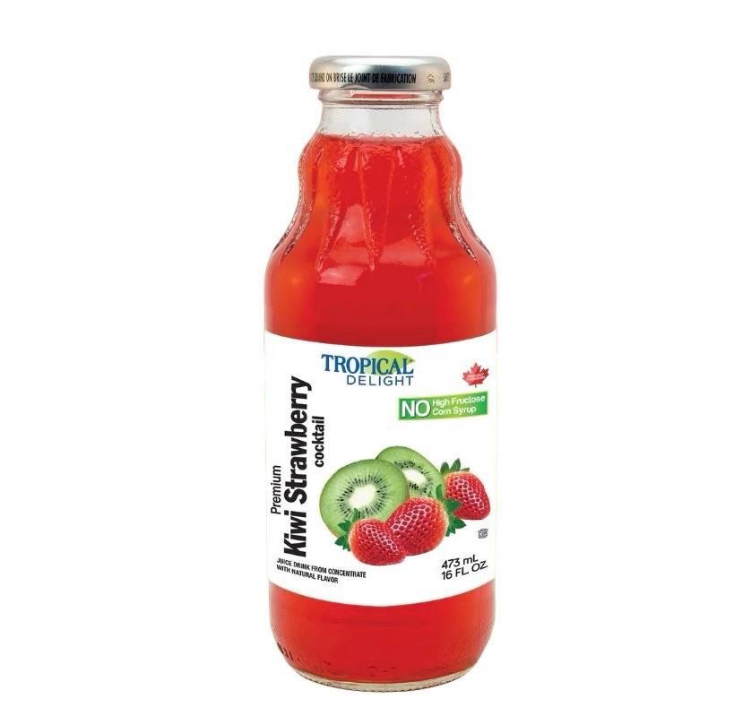 Tropical Delight Kiwi Strawberry Cocktail 473ml (12 pack)