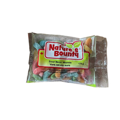 Nature’s Bounty Sour Neon Worms 175g (Case of 20)