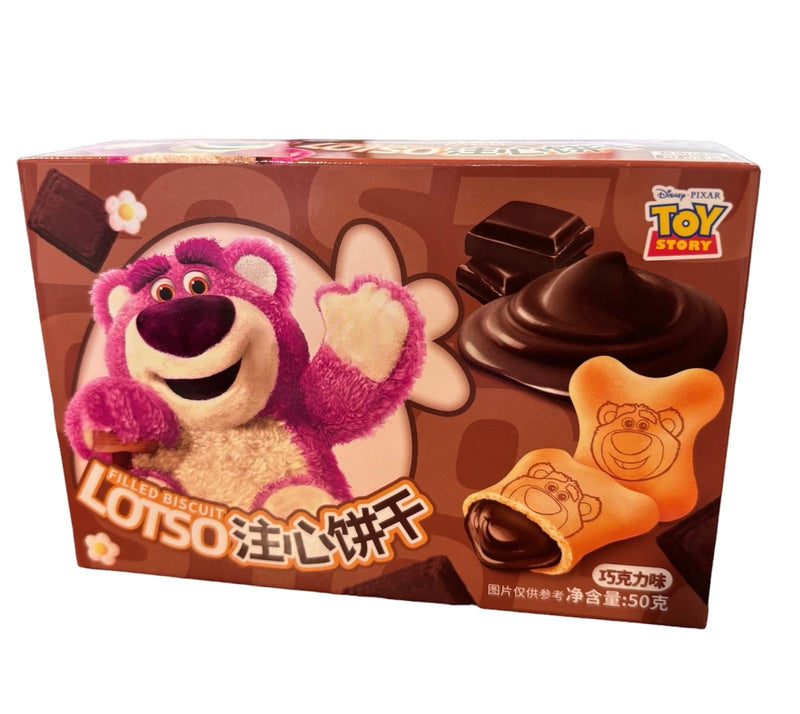 BinQi Disney Toy Story Chocolate Lotso Biscuit 50g - Case of 24 (China)