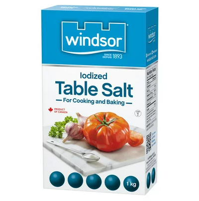 Windsor Table Salt 1kg (Case of 12)