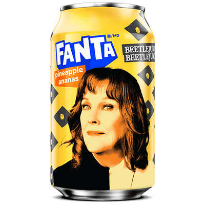 Fanta Beetlejuice Pineapple x Delia 355ml - Case of 12 (Limited)