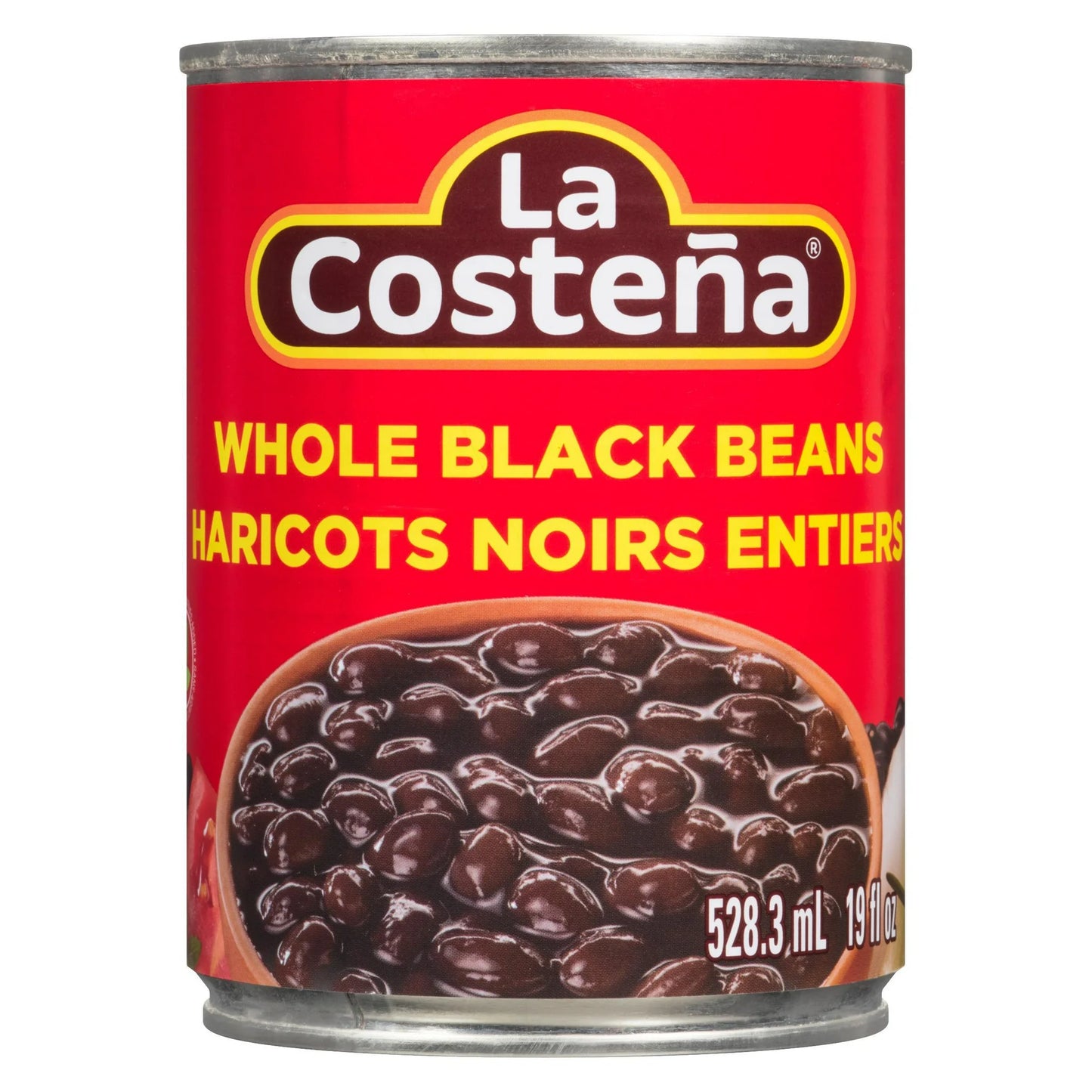 La Costena Whole Black Beans 528.3ml - Case of 12