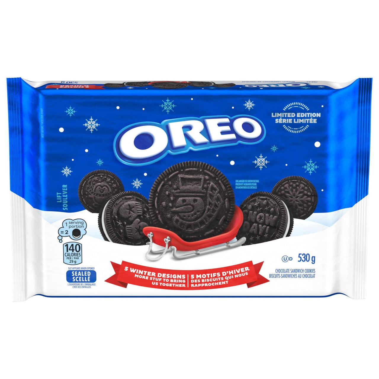 Oreo Joy! 5 winter Designs Cookies 530g (12ct)