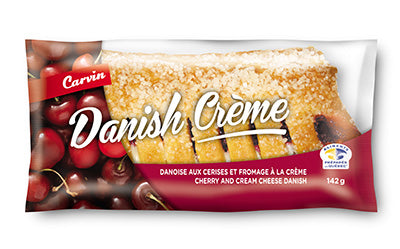 Carvin Cherry & Cream Cheese Danish - Case of 6