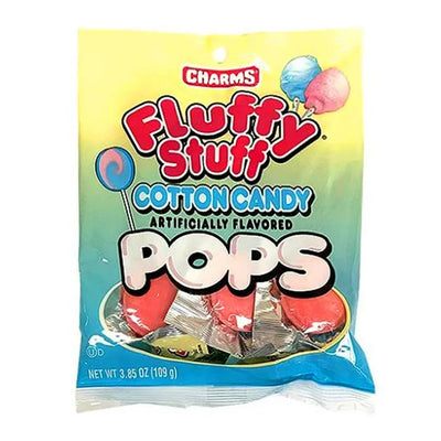 Charms Fluffy Stuff Cotton Candy Pops Peg Bag - Case of 12