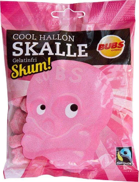 Bubs Cool Hallon Skulls Skum Candy - Case of 12