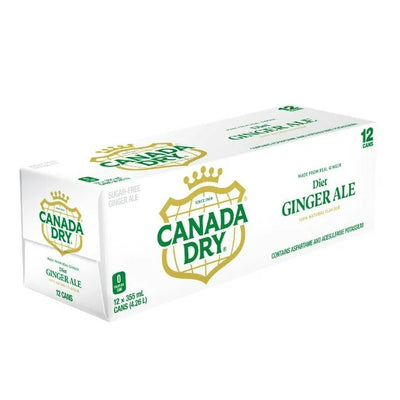 Canada Dry Ginger Ale Diet Can 355ml - Case of 12