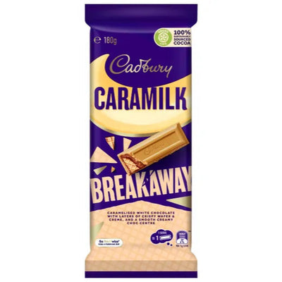 Cadbury Caramilk Breakaway 180g - Case of 13 - Australia