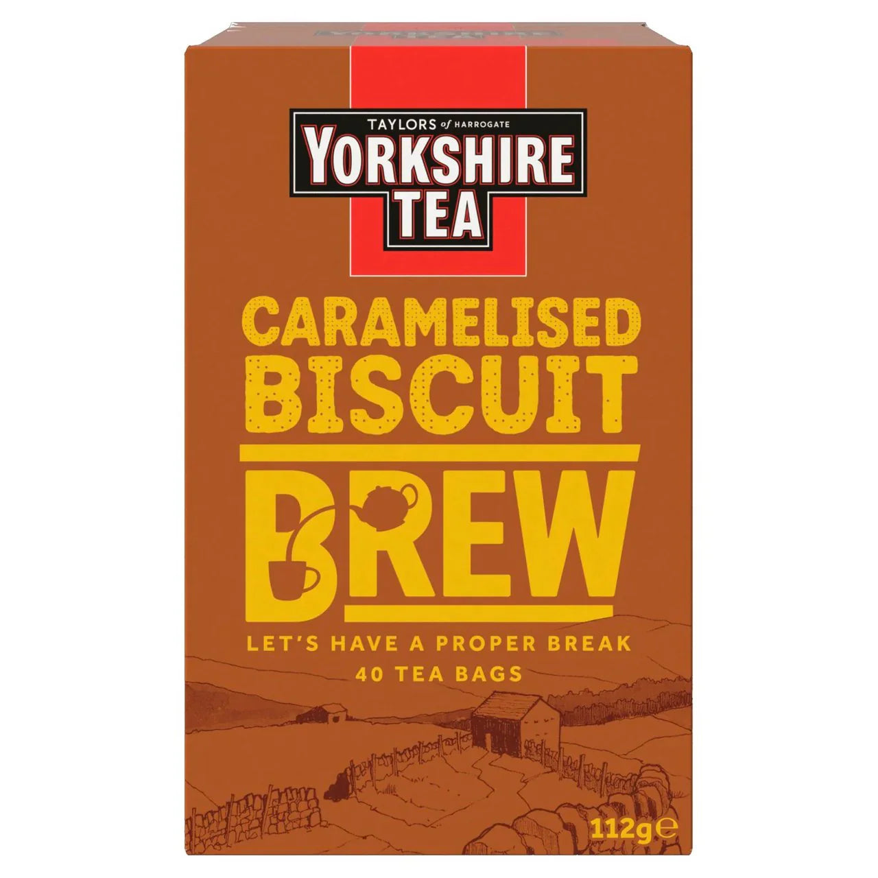 Yorkshire Caramelised Biscuit Brew Tea - 40ct