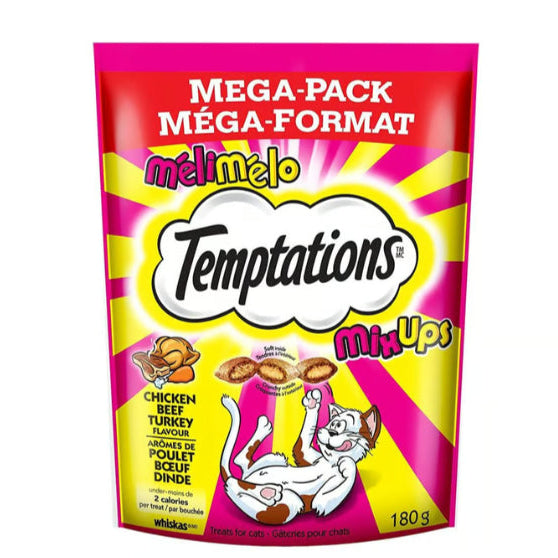 Temptations Mix-Ups Chicken, Beef & Turkey Dog Food 180g - Case of 10