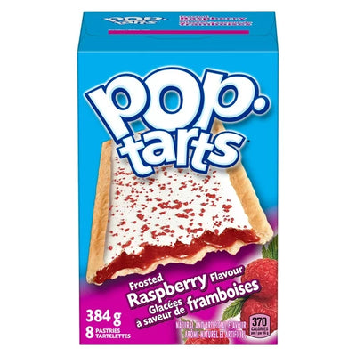 Pop Tarts Frosted Raspberry 384g - Box of 8 Pastries