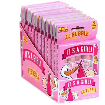 El Bubble It’s a Girl Cigars Bubble Gum 5pk - 12ct