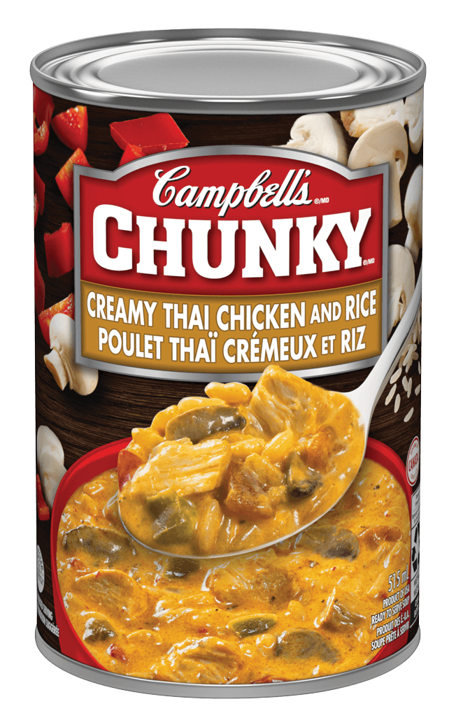 Campbell's Chunky Creamy Thai Chicken and Rice 515ml - Case of 12