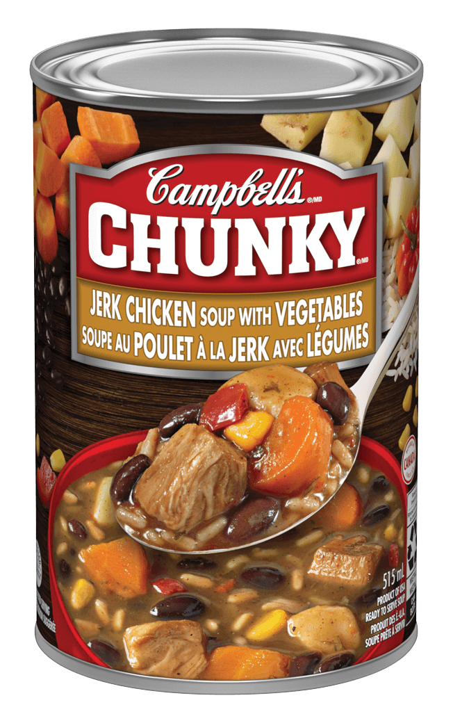 Campbell's Chunky Jerk Chicken Soup with Vegetables 515ml - Case of 12