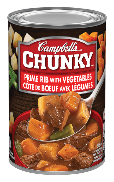 Campbell's Chunky Prime Rib with Vegetables 515ml - Case of 12