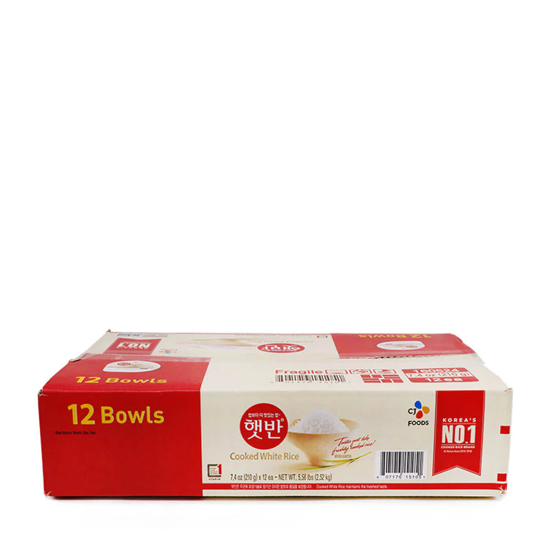 CJ Cooked White Rice 210g (12 Pack)