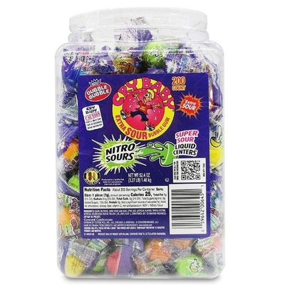 Cry Baby Nitro Sours Gum Jar 200Ct