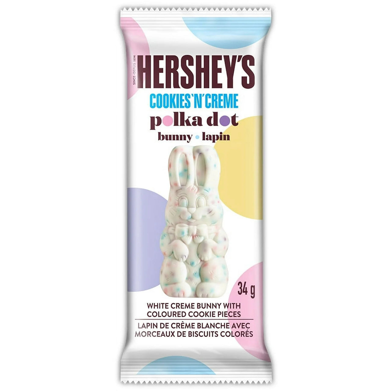 Hershey's Cookies N' Creme Polka Dot Bunny 34g - 36ct