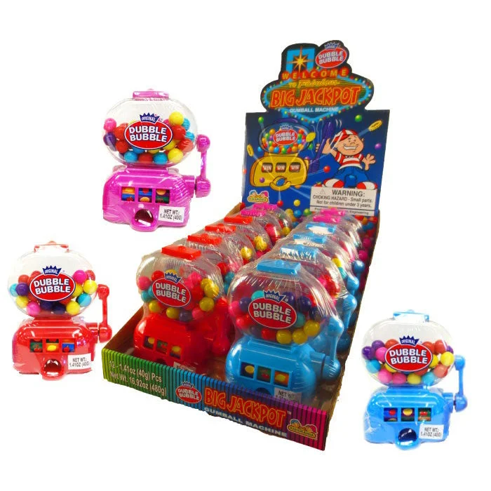 Dubble Bubble Jackpot Gumball Dispenser - 12ct