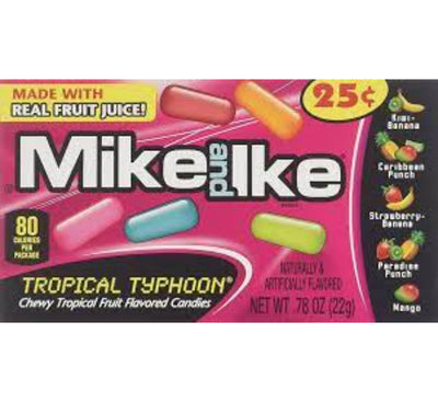 Mike & Ike Tropical Typhoon  Flavor 22g (Case of 24)