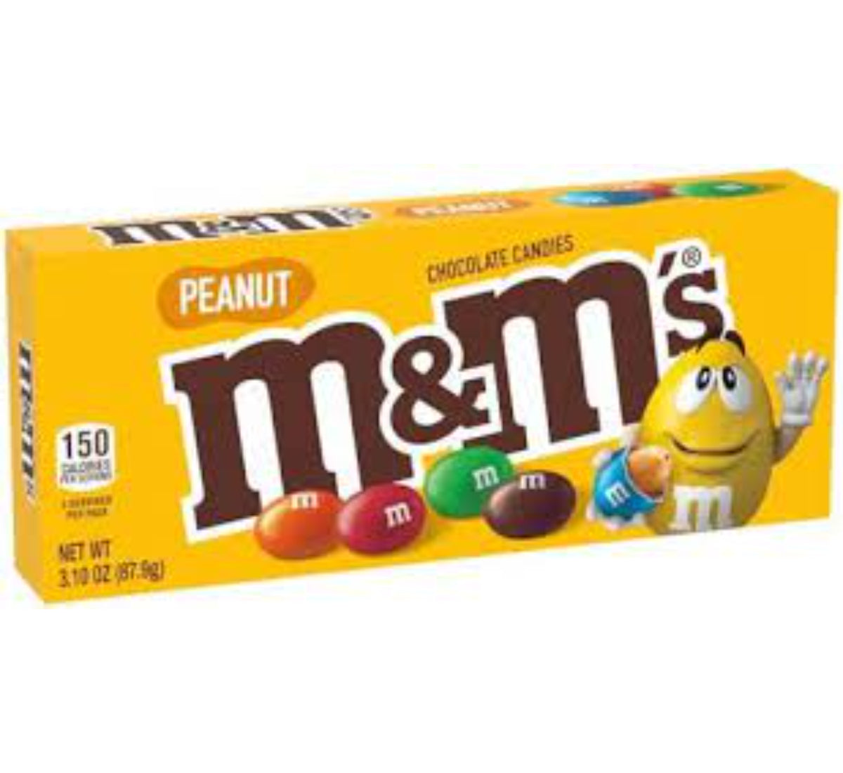 M&M Peanut Candy Theater Box 87.9g (12 pack)