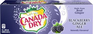 Canada Dry Blackberry Ginger Ale 355ml (Case of 12)