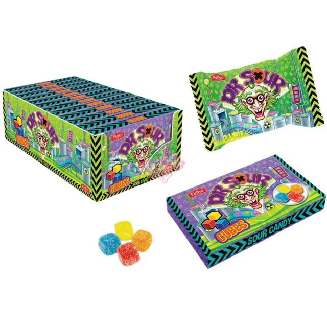 Dr Sour Cubes Theatre Box 90g - 12ct