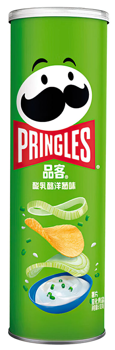 Pringles Sour Cream & Onion Flavor 110g - (Case of 20 Cans) - China