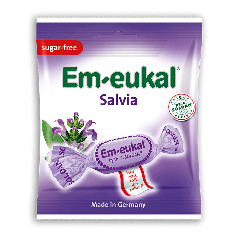 Em-eukal Salvia Sugar Free 50g - Case of 12