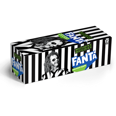 Fanta Beetlejuice Haunted Apple 355ml - Case of 12 (Limited)