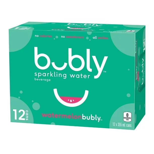 Bubly Sparkling Water Watermelon 355ml - (Case of 12)